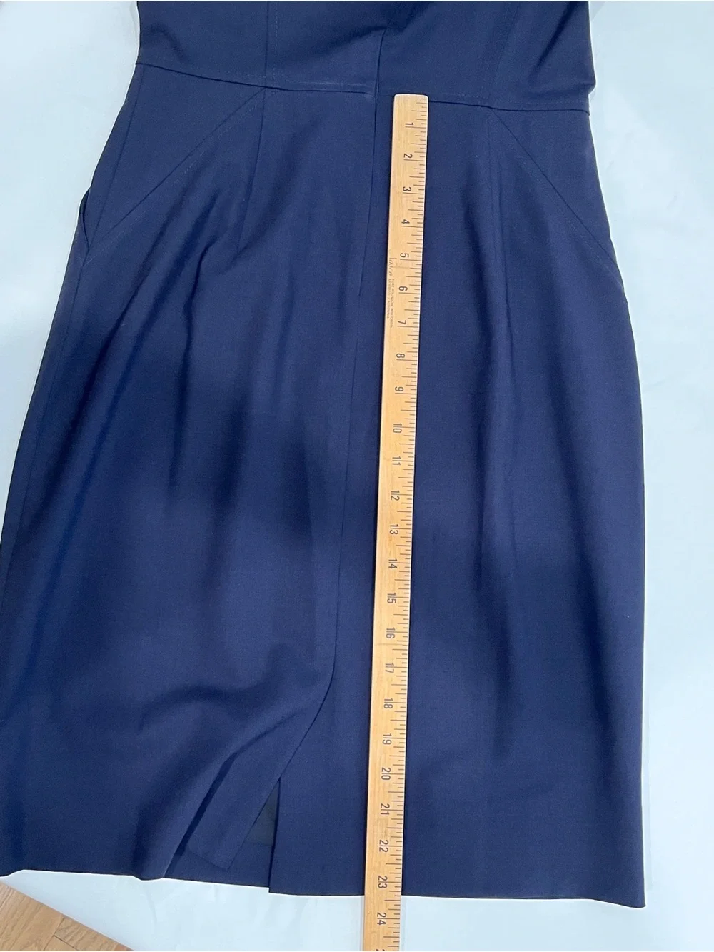 J. Crew Navy Cap-Sleeve Sheath Dress